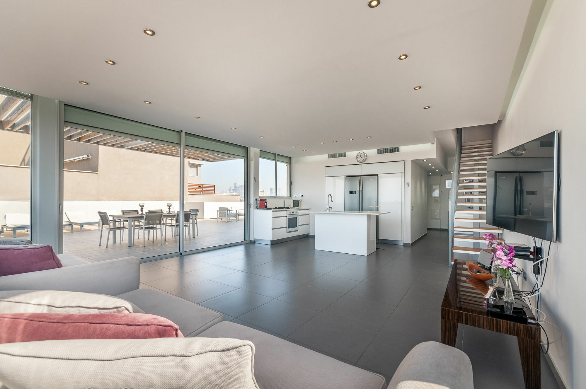 Appartement Abarbanel St Incredible Penthouse à Tel-Aviv Extérieur photo